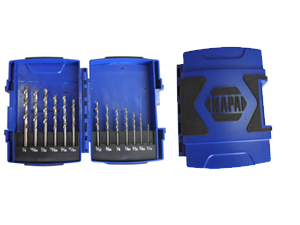 13pcs HSS drill  	 sizes:1.5-6.5x0.5+3.2+4.8mm 